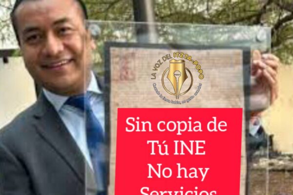 Huejotzingo donde hasta para los apoyos piden la INE